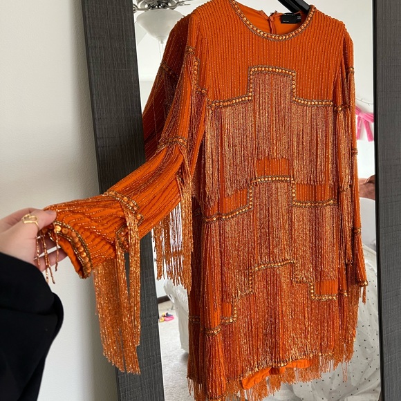 ASOS Fringe Cocktail Dress - Picture 5 of 8